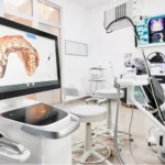 Modern dental operatory with advanced digital equipment and treatment chair